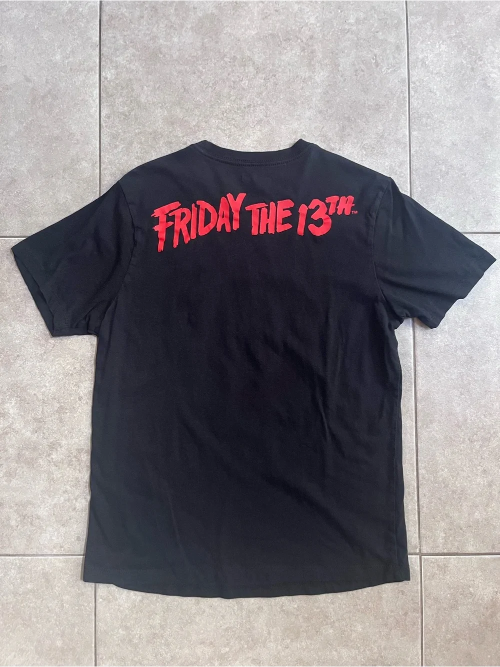 Friday The 13th Jason Graphic T-shirt Medium Cotton Black Short Sleeve Movie - Picture 3 of 3